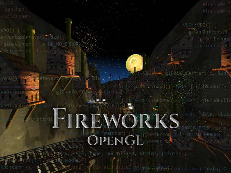 Fireworks OpenGL